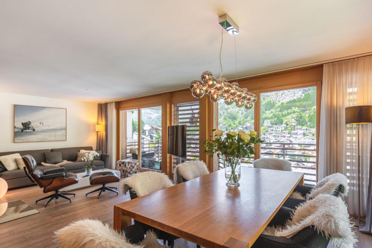 Modern Apartment With View Over Zermatt Exteriér fotografie