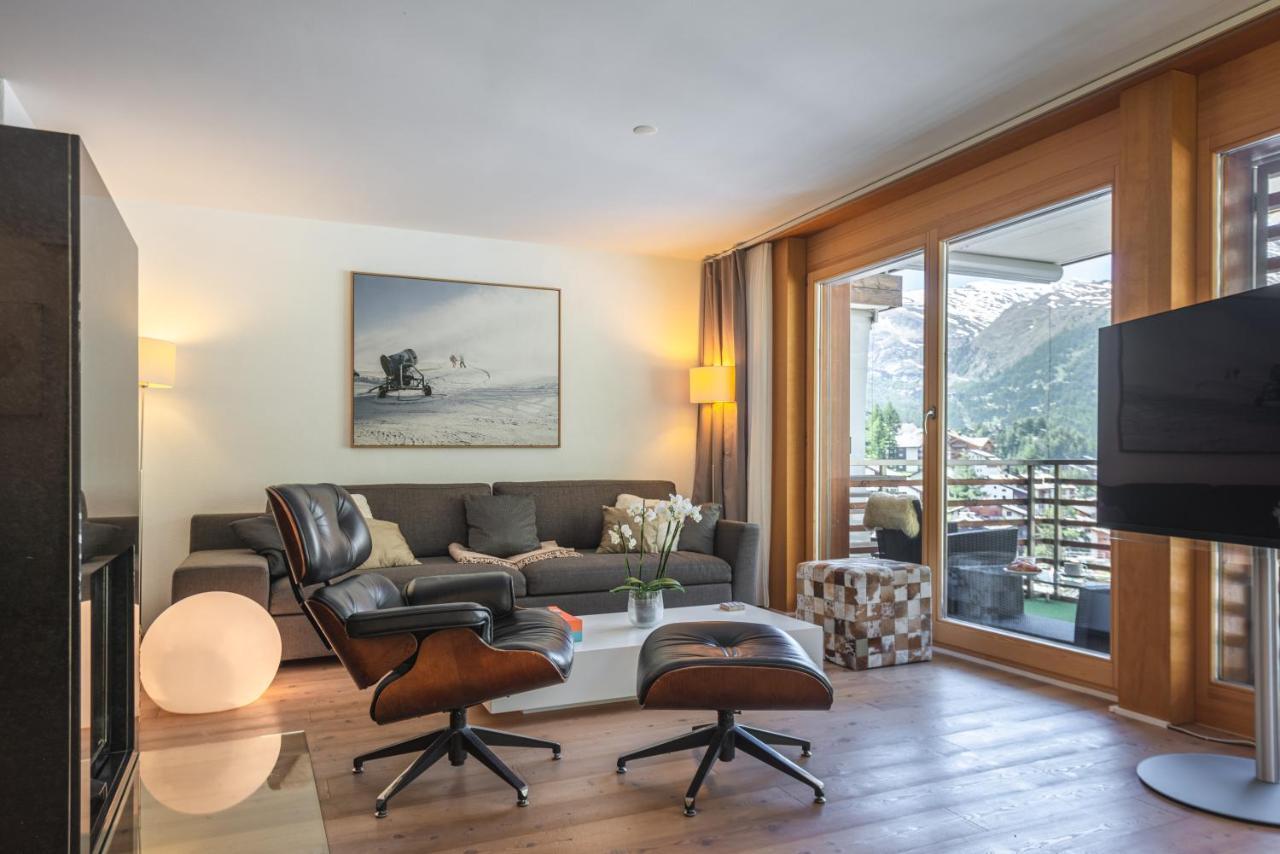 Modern Apartment With View Over Zermatt Exteriér fotografie